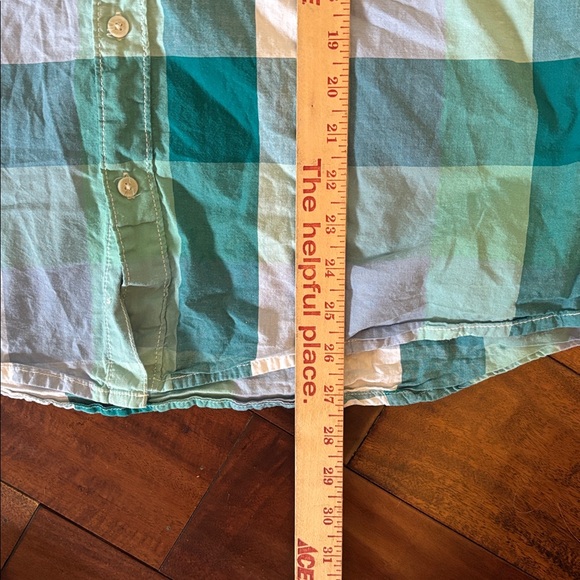 Urban Pipeline | men’s Blue and Green Plaid Shirt - Picture 5 of 9